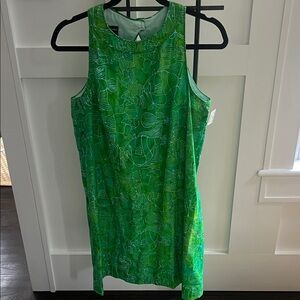 Green Sheath Halter Mini Dress for Work